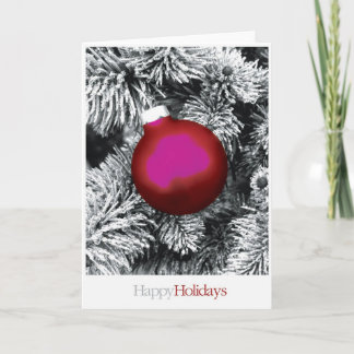 red bulb II Holiday Card
