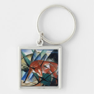 Red Bull (gouache on paper) Key Ring