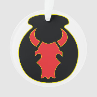 Red Bull patch and crest acrylic ornament
