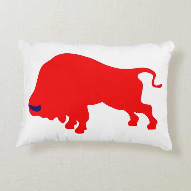 Red Bull Throw Pillow (Back)