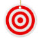 Red Bullseye Target