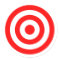 Red Bullseye Target
