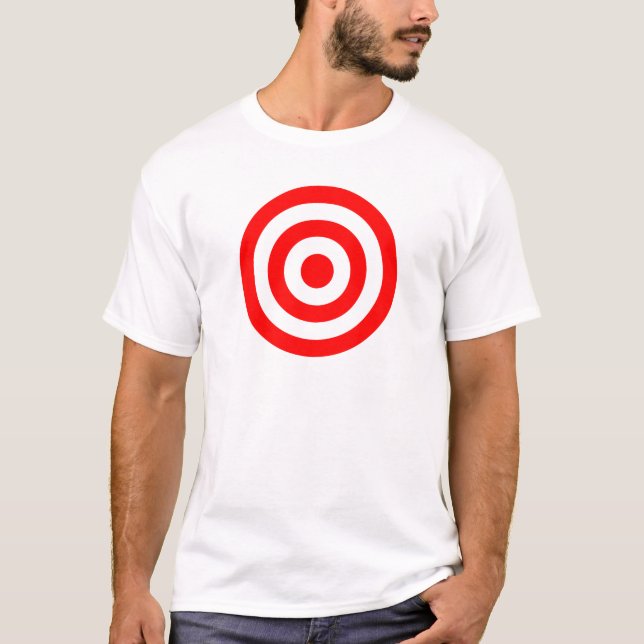 Red Bullseye Target T-Shirt (Front)
