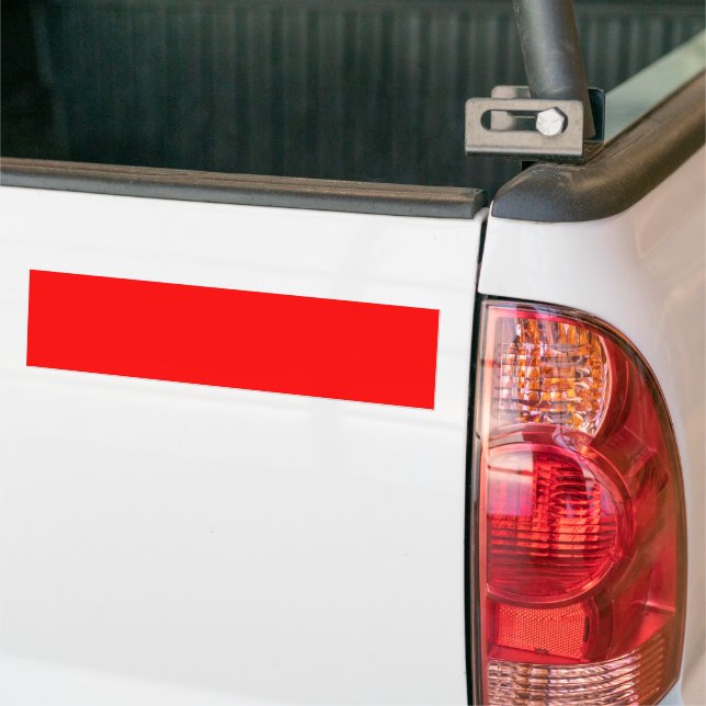 Red Bumper Sticker (On Truck)