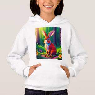 Red Bunny Sitting on Grass