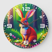 Red Bunny Sitting on Grass