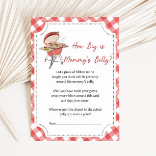 Red Burger BBQ Baby Shower How Big Is Game