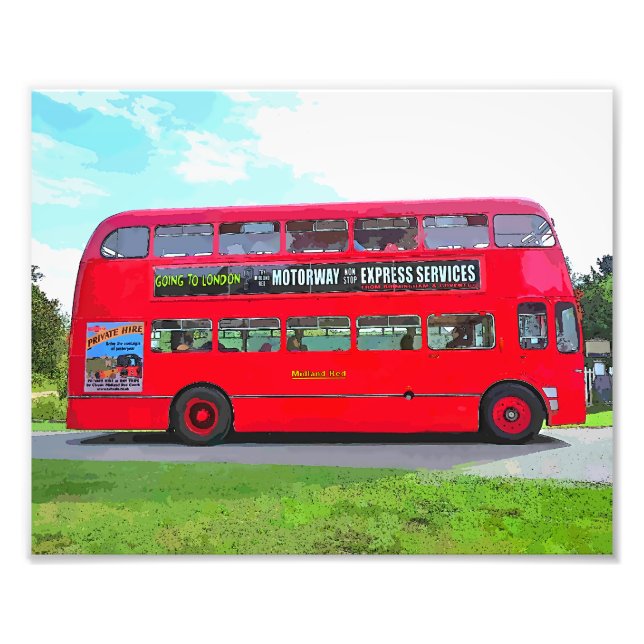 RED BUS PHOTO PRINT (Front)