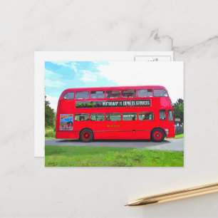 RED BUS POSTCARD