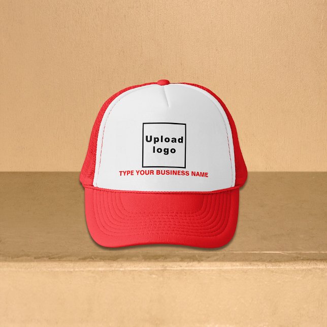 Red Business Brand on Trucker Hat (Red business brand on trucker hat)