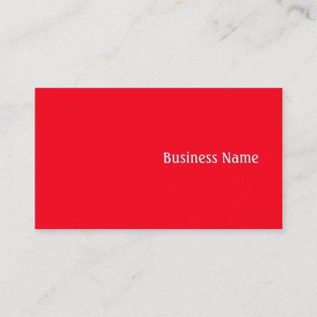 Red Business Card (Front)