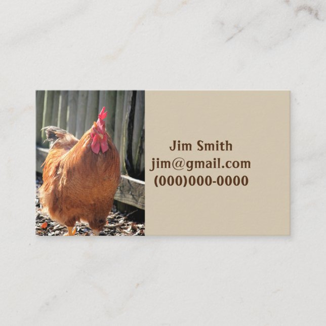 Red Business Card (Front)