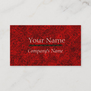 Red Business Card Template
