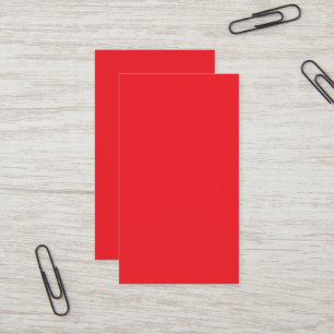 Red Business Cards   Bold Minimalist Design