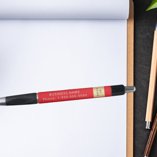 Red business company logo name phone (Creator Uploaded)