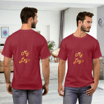 Red business logo T-Shirt<br><div class="desc">A red t-shirt. Personalise and add your business logo, both on the front and the back.</div>