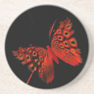 Red Butterfly Coaster