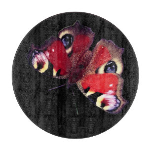 Red butterfly cutting board
