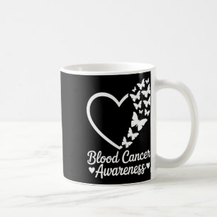 Red Butterfly Heart Blood Cancer Awareness Month M Coffee Mug