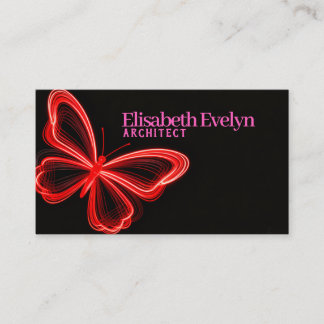 Red Butterfly: Modern Art for Business Card Design