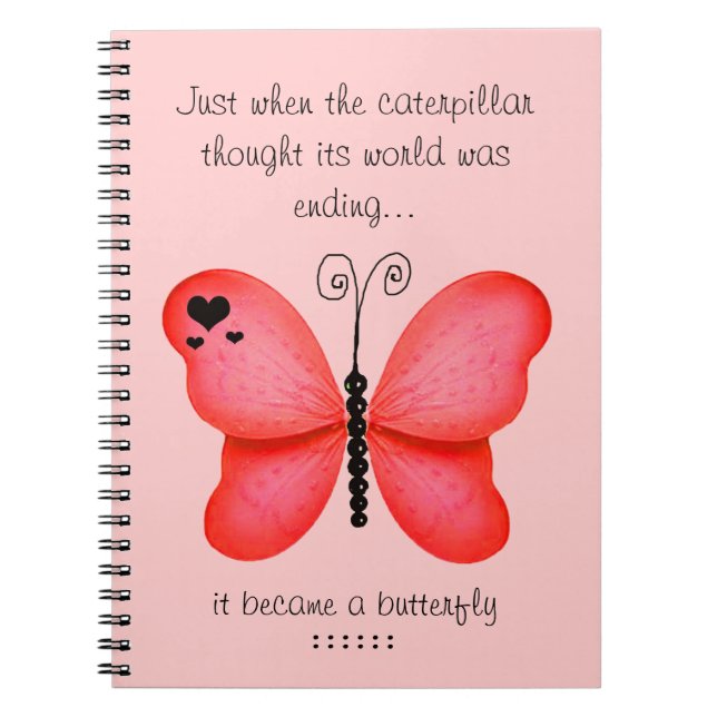 Red Butterfly Notebook (Front)