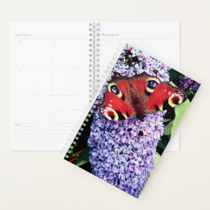 Red butterfly planner