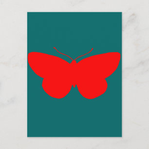 Red Butterfly Postcard
