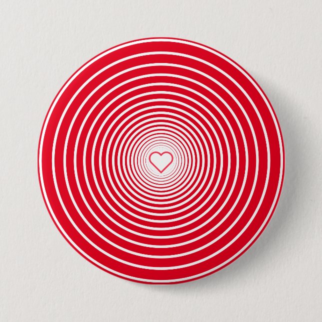 Red Button with Heart or Choose Colours (Front)