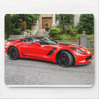 Red C7 Chevrolet Corvette Mouse Pad