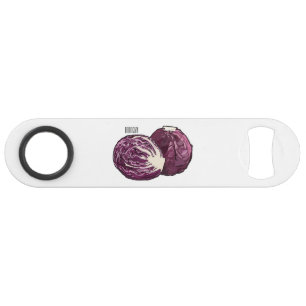 Red cabbage cartoon illustration