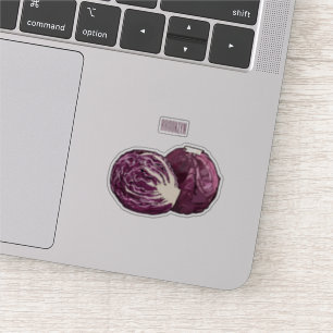 Red cabbage cartoon illustration