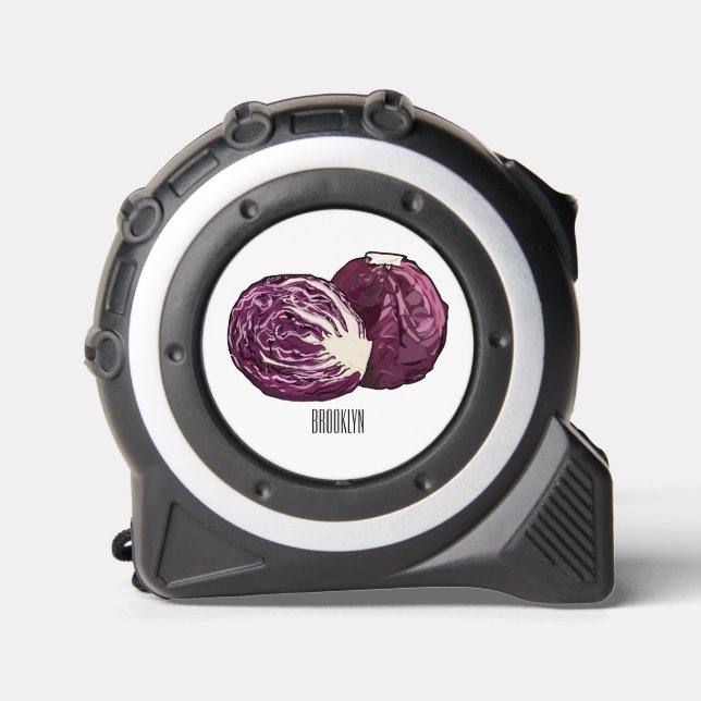 Red cabbage cartoon illustration  1 (Front)