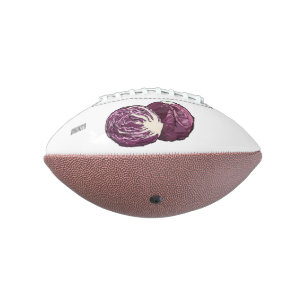 Red cabbage cartoon illustration football