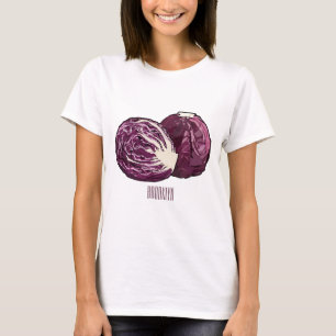 Red cabbage cartoon illustration  T-Shirt