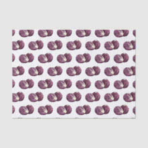Red cabbage cartoon illustration  tissue paper