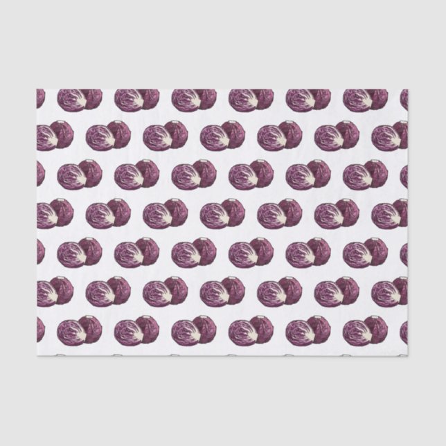 Red cabbage cartoon illustration  tissue paper (Front)