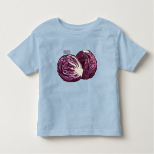 Red cabbage cartoon illustration toddler T-Shirt