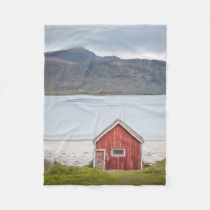 Red Cabin Ramberg Lofoten Fleece Blanket