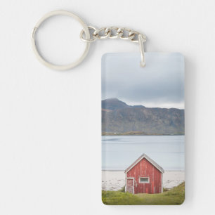 Red Cabin Ramberg Lofoten Key Ring