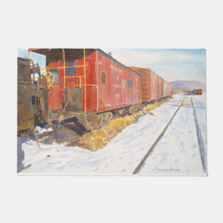 Red Caboose Doormat