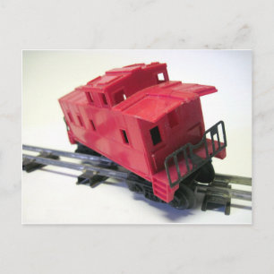 Red Caboose Postcard