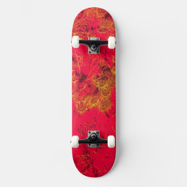 Red cactus plant skateboard (Front)