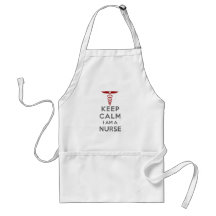 Red Caduceus Keep Calm I am a Nurse