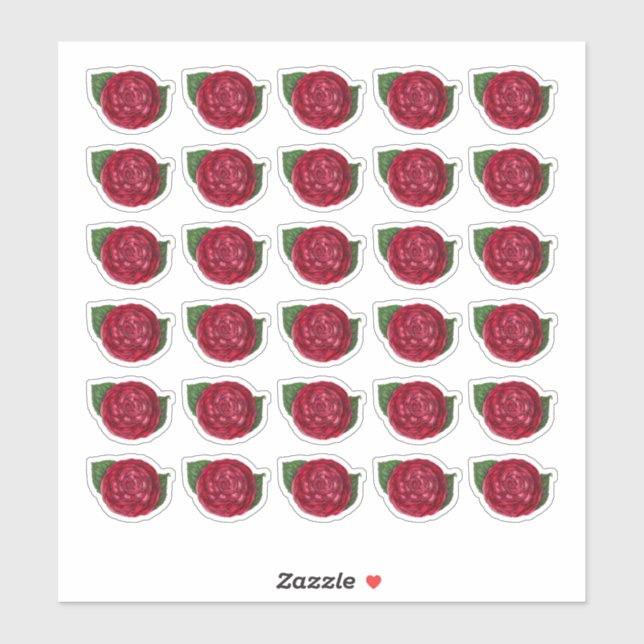 Red Camellia (Sheet)