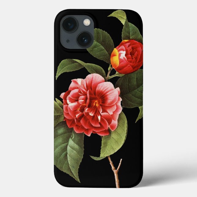 Red Camellia, 1833 Case-Mate iPhone Case (Back)
