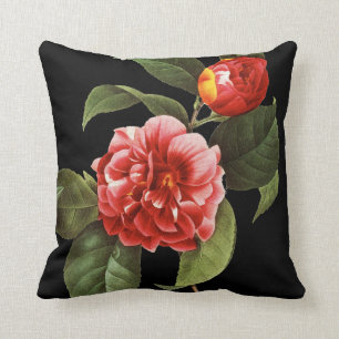Red Camellia, 1833 Cushion