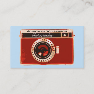 Red Camera Photography Business Cards