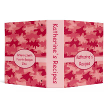 Red Camo Camouflage Custom Notebook