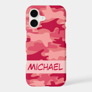 Red Camo Camouflage Name Personalised