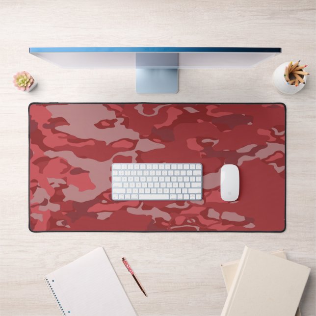 Red Camo Desk Mat (Office 1)